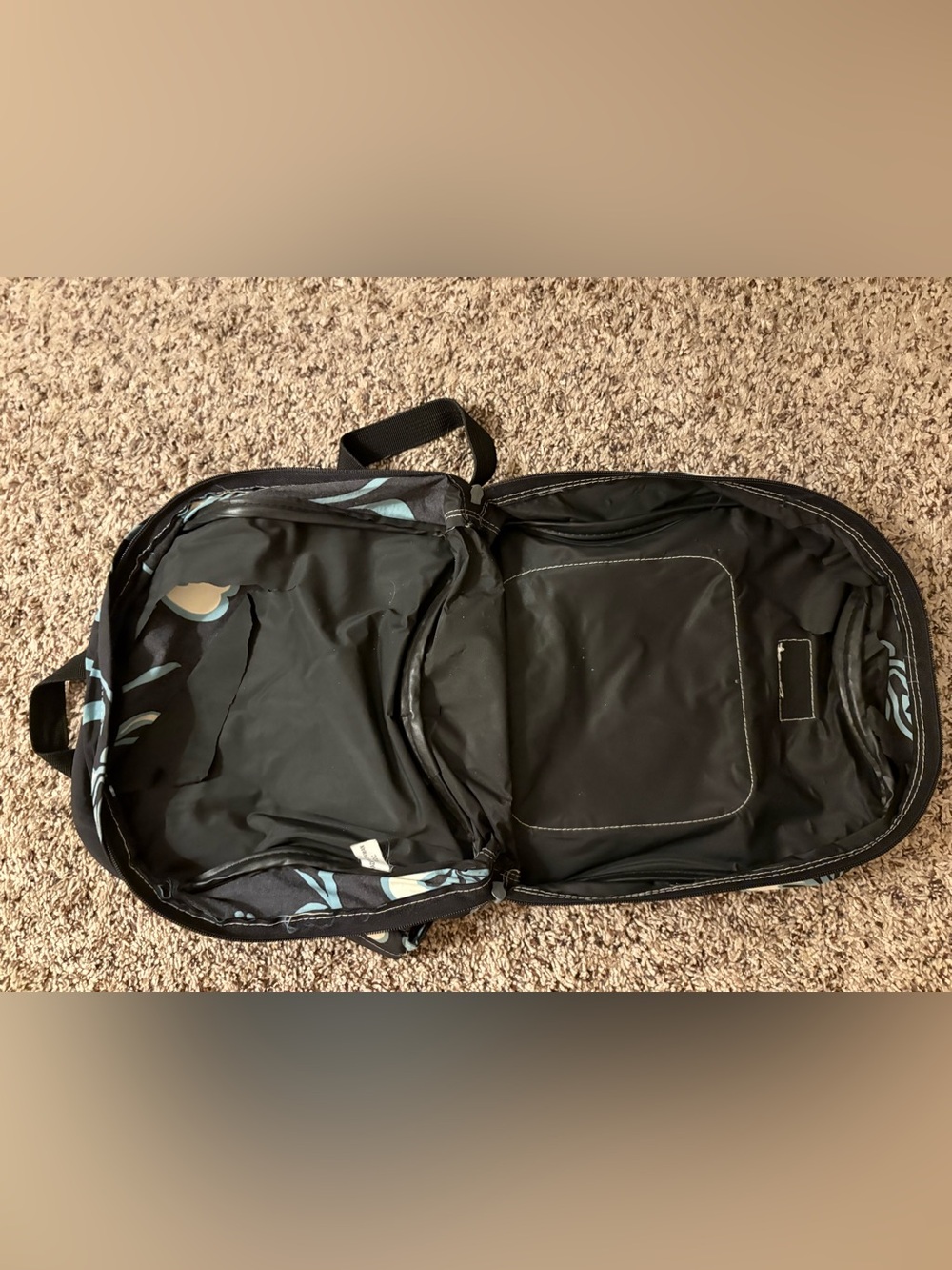 Vintage Quiksilver Floral Mini Backpack Y2K Hawaiian Surf Bag Fair Condition - Picture 12 of 14